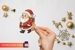 Christmas Santa Claus Sticker, Santa Claus Art Sticker Product Image 1