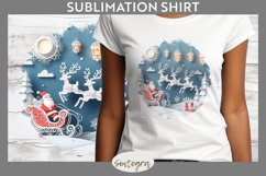 3D Christmas Santa v1 T-shirt Sublimation Product Image 1
