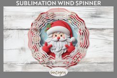 3D Christmas Santa v11 Wind Spinner Sublimation Product Image 1