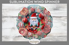 3D Christmas Santa v14 Wind Spinner Sublimation Product Image 1