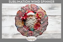 3D Christmas Santa v15 Wind Spinner Sublimation Product Image 1