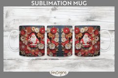 3D Christmas Santa v17 Mug Wrap Sublimation Product Image 1