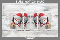 3D Christmas Santa v32 Mug Wrap Sublimation Product Image 1