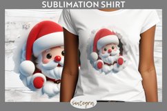 3D Christmas Santa v33 T-shirt Sublimation Product Image 1