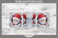3D Christmas Santa v35 Mug Wrap Sublimation Product Image 1