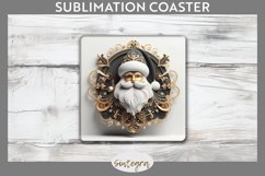 3D Christmas Santa v39 Square Coaster Sublimation Product Image 1