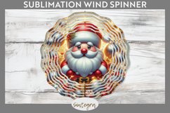 3D Christmas Santa v42 Wind Spinner Sublimation Product Image 1