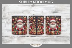 3D Christmas Santa v44 Mug Wrap Sublimation Product Image 1