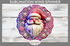 3D Christmas Santa v52 Wind Spinner Sublimation Product Image 1