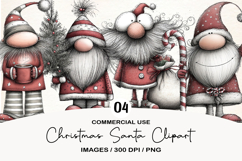 Christmas Santa Clipart Sublimation Product Image 1