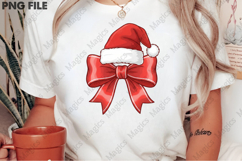 Christmas Santa Coquette Bow Product Image 2