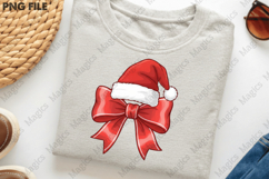 Christmas Santa Coquette Bow Product Image 3