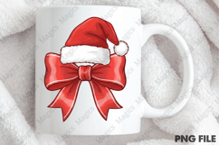 Christmas Santa Coquette Bow Product Image 4