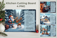 Funny Christmas Kitchen Board, Holiday Recipe Quote Product Image 1