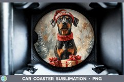 GorgeousChristmas Santa Car Coaster design.