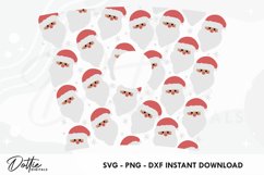 Santa Claus Faces Starbucks 24oz Acrylic Tumbler Cup Product Image 2