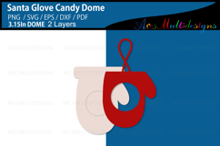 Christmas Santa Glove Candy Dome SVG Product Image 2
