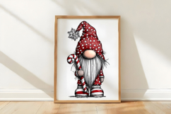 Christmas Santa Gnome Clipart Product Image 3