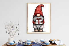 Christmas Santa Gnome Clipart Product Image 3