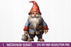 Christmas Santa Gnome Clipart Sublimation, Christmas PNG Product Image 1