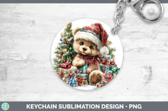 GorgeousChristmas Santa Hat Keychain design.