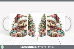 GorgeousChristmas Santa Hat Mug Wrap design.