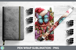 GorgeousChristmas Santa Hat Pen Wrap design.