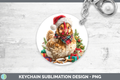 GorgeousChristmas Santa Hat Keychain design.