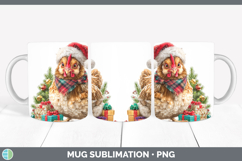 GorgeousChristmas Santa Hat Mug Wrap design.