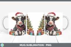 GorgeousChristmas Santa Hat Mug Wrap design.