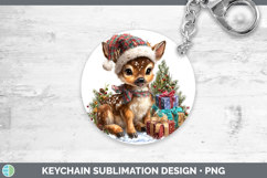 GorgeousChristmas Santa Hat Keychain design.
