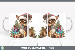 GorgeousChristmas Santa Hat Mug Wrap design.