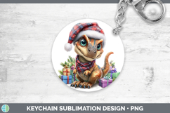 GorgeousChristmas Santa Hat Keychain design.