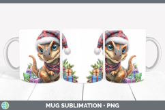 GorgeousChristmas Santa Hat Mug Wrap design.