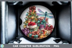 GorgeousChristmas Santa Hat Car Coaster design.