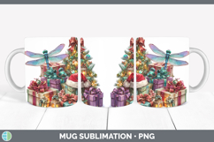 GorgeousChristmas Santa Hat Mug Wrap design.