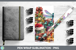 GorgeousChristmas Santa Hat Pen Wrap design.
