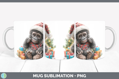 GorgeousChristmas Santa Hat Mug Wrap design.