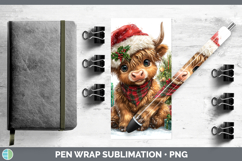 GorgeousChristmas Santa Hat Pen Wrap design.