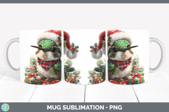 GorgeousChristmas Santa Hat Mug Wrap design.