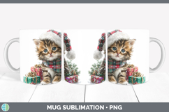 GorgeousChristmas Santa Hat Mug Wrap design.