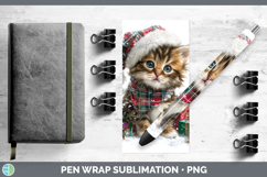 GorgeousChristmas Santa Hat Pen Wrap design.
