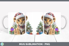 GorgeousChristmas Santa Hat Mug Wrap design.
