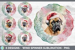 Bundle of six Santa Mastiffs Wind Spinner designs.