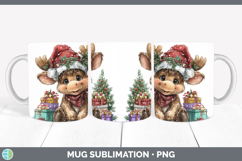 GorgeousChristmas Santa Hat Mug Wrap design.