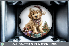 GorgeousChristmas Santa Hat Car Coaster design.