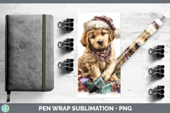 GorgeousChristmas Santa Hat Pen Wrap design.