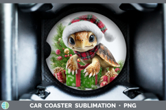 GorgeousChristmas Santa Hat Car Coaster design.