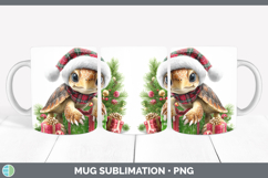 GorgeousChristmas Santa Hat Mug Wrap design.