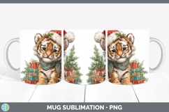 GorgeousChristmas Santa Hat Mug Wrap design.